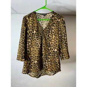 Express Cheetah Blouse Small
